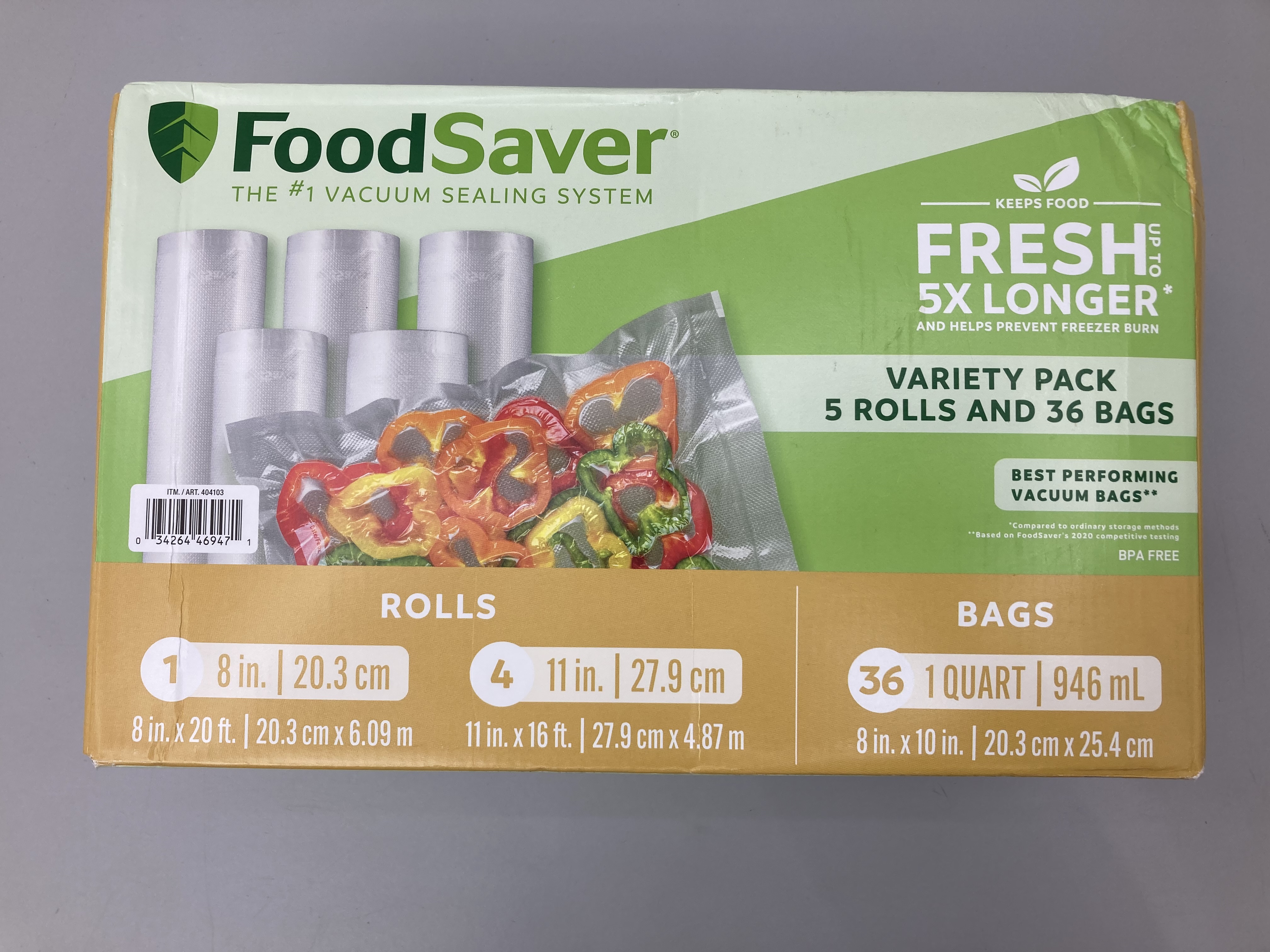 lot 49 image: FoodSaver Vacuum Sealing System Variety Pack