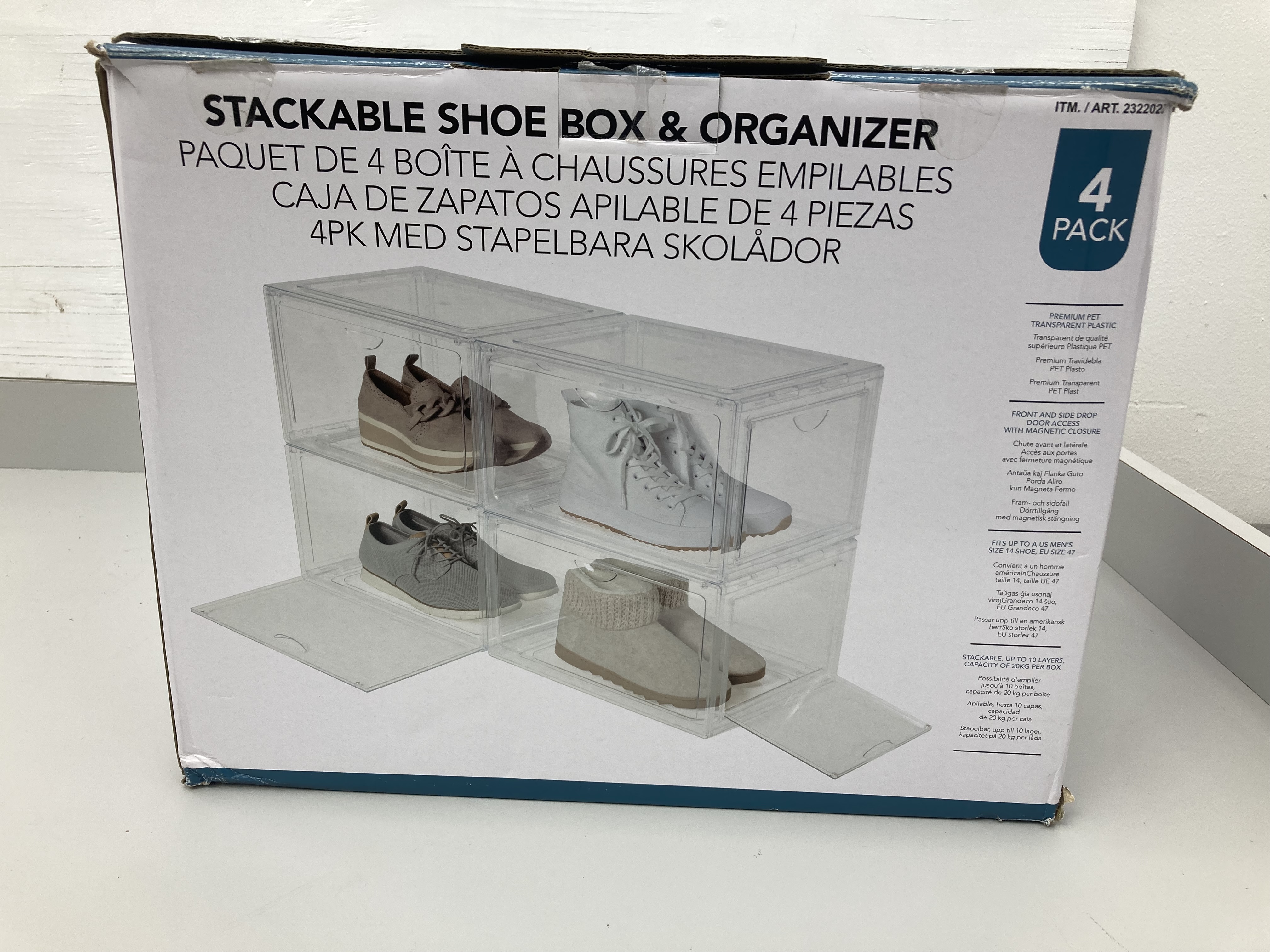 lot 57 image: 2 Pack Collapsible Storage Bin Organizer