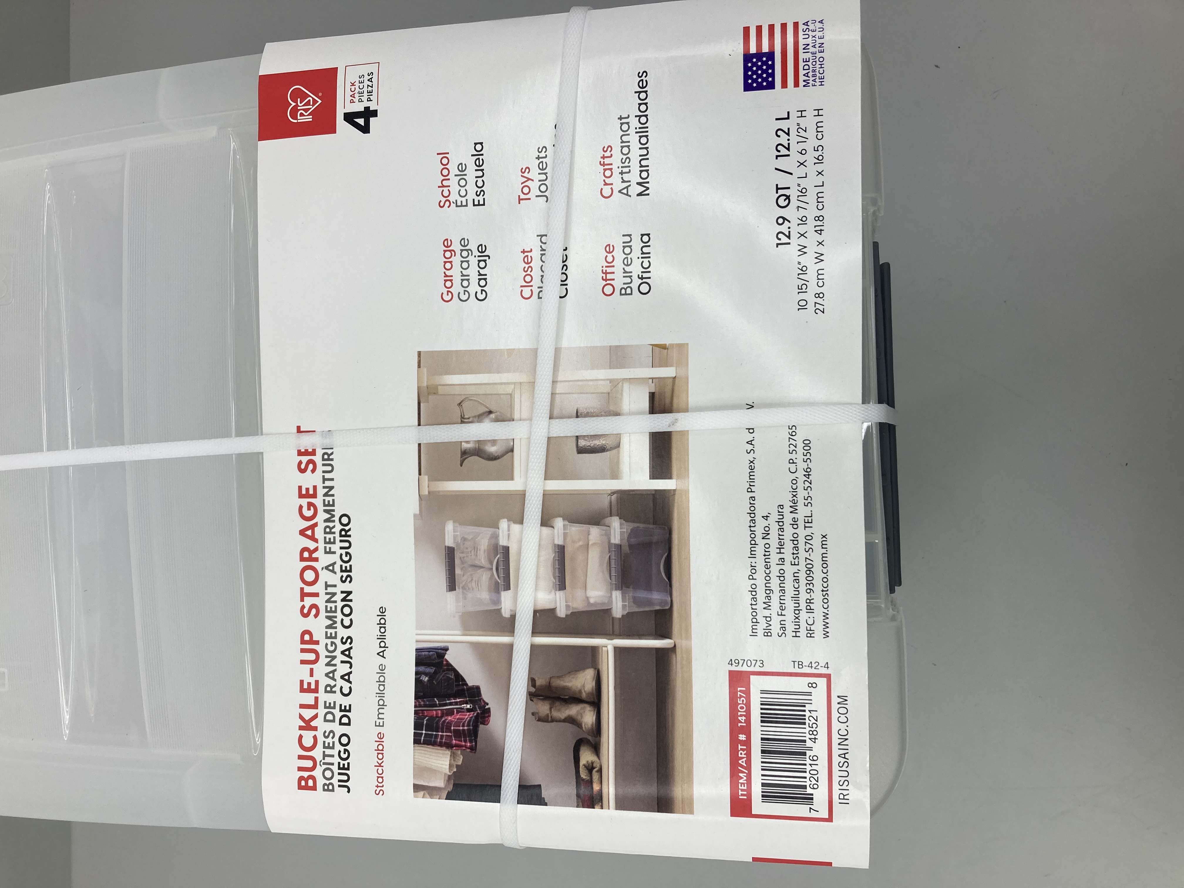 lot 86 image: Buckle-Up Plastic Storage Set