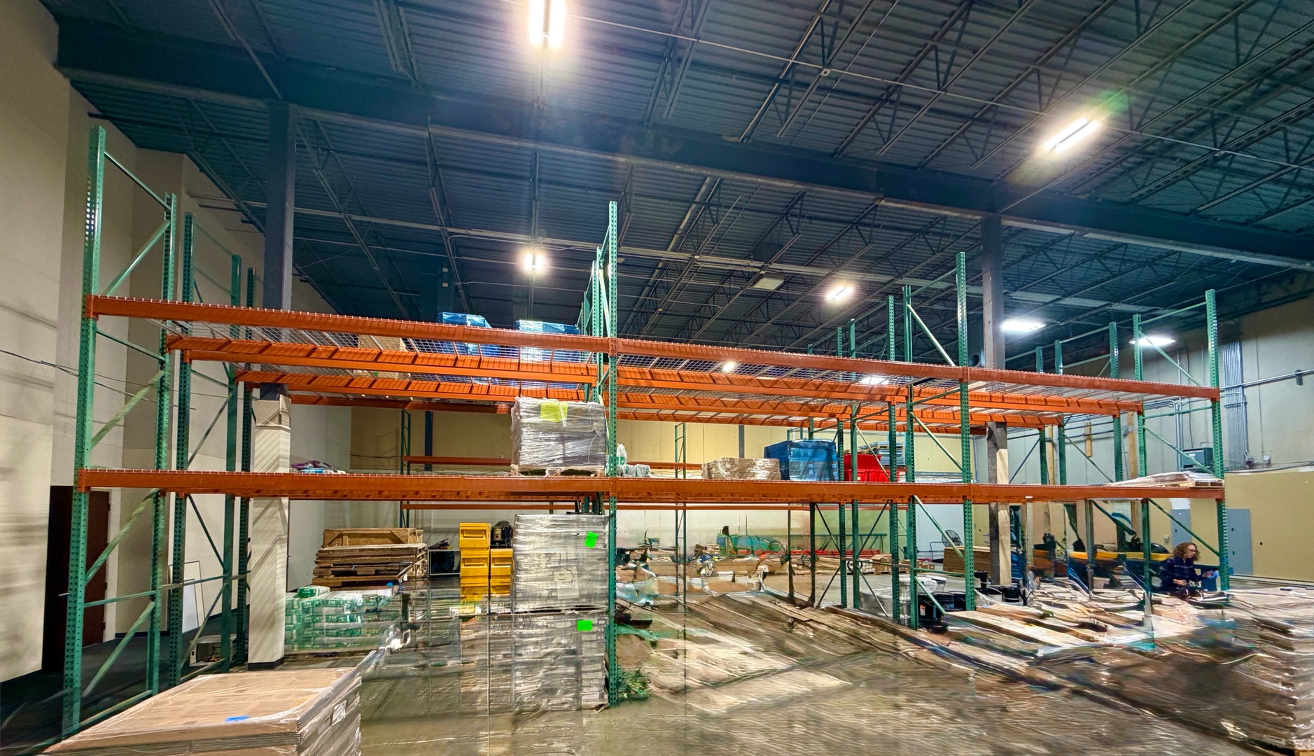 lot 17A image: 2 Sets of Commercial Pallet Racking