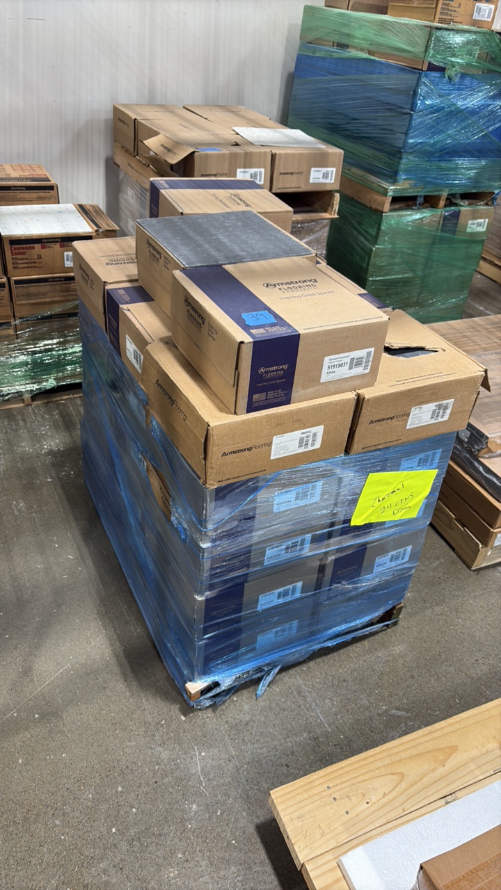 lot 39 image: (33) Armstrong Flooring Imperial Texture Charcoal 12x12