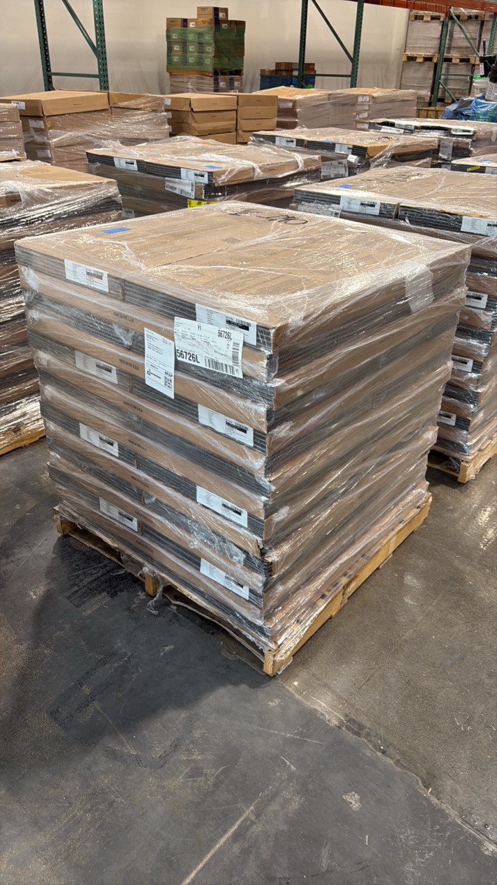 lot 42 image: (30 boxes) Shaw Stipple Charcoal Premium Grade Carpet Tile 18x36