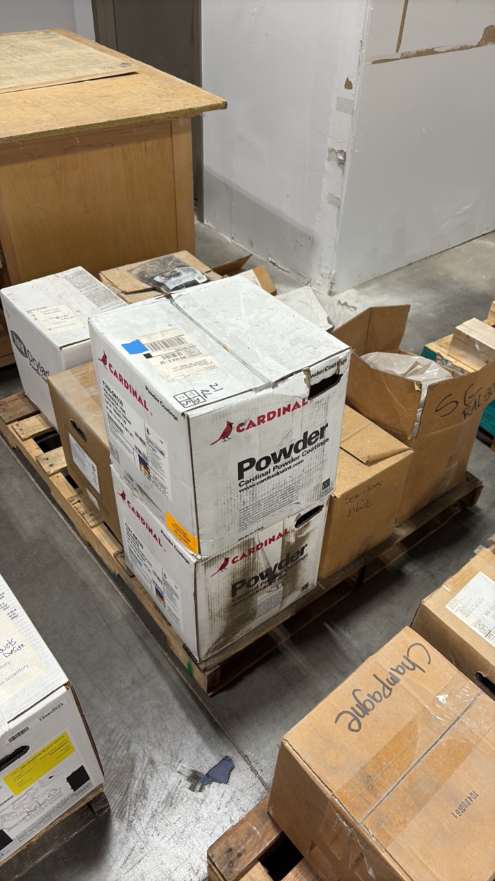 lot 54 image: Pallet of Powder Coatings