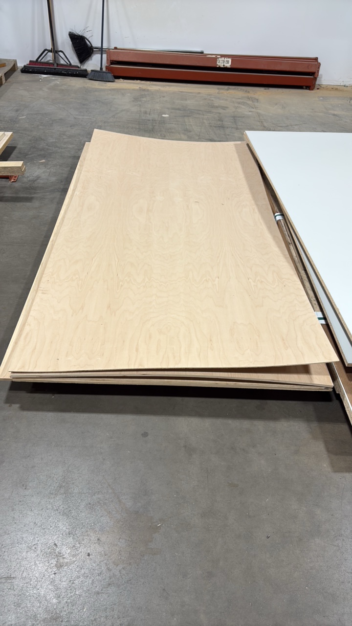 lot 69 image: Veneer-faced MDF 4x8 sheets
