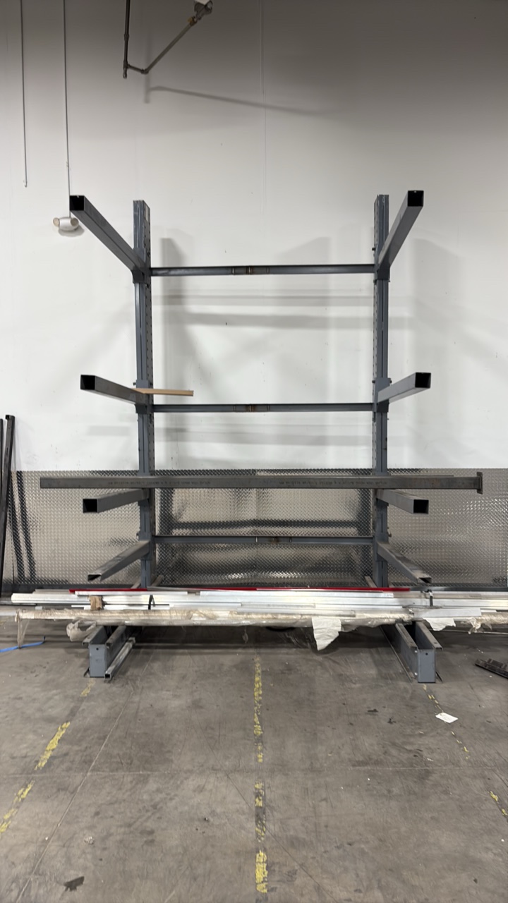 lot 7 image: Steel Cantilever storage racking 12H x 8L x 70D
