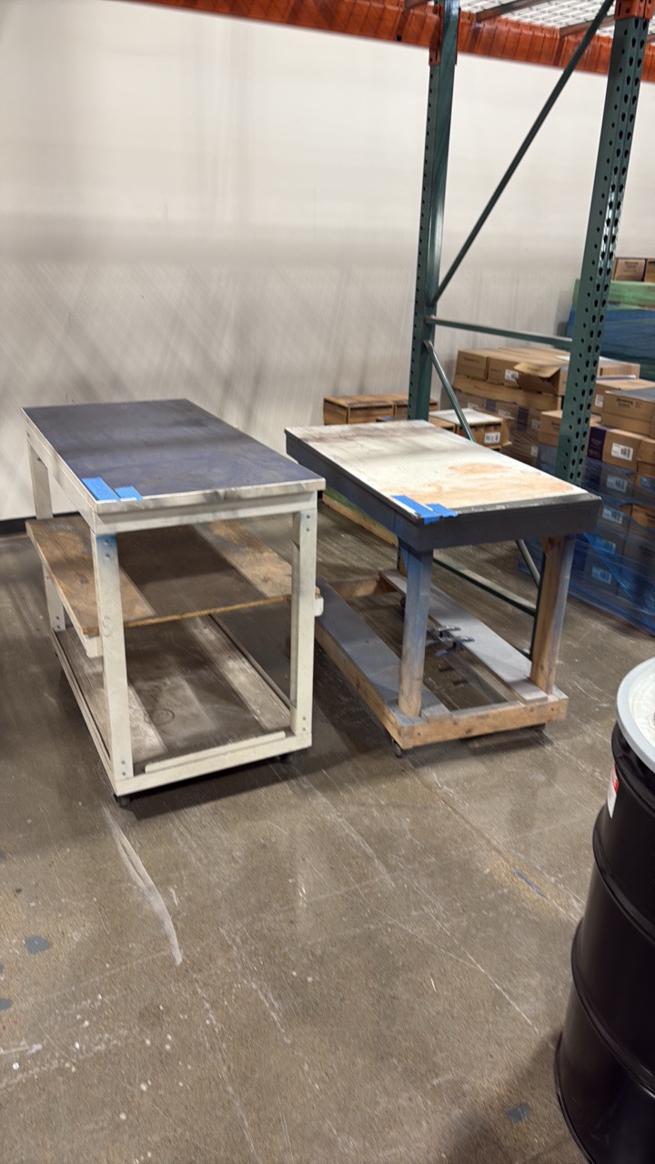 lot 80 image: (2) Rolling Workbenches