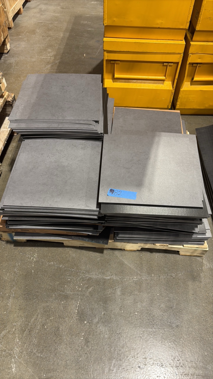 lot 82 image: High Performance Vinyl floor tiles 20x20