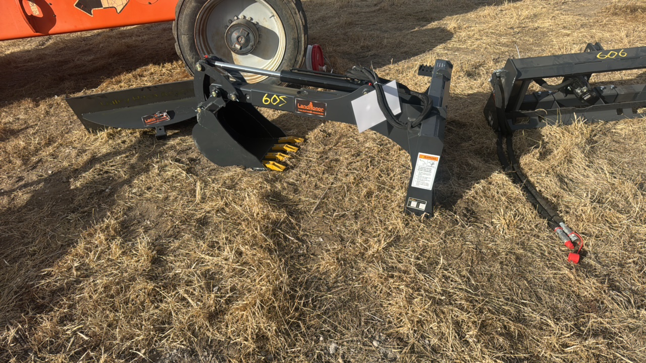 lot 605 image: Big Arm Backhoe for SkidsteerLandhonor2025UnusedBH-12-72D