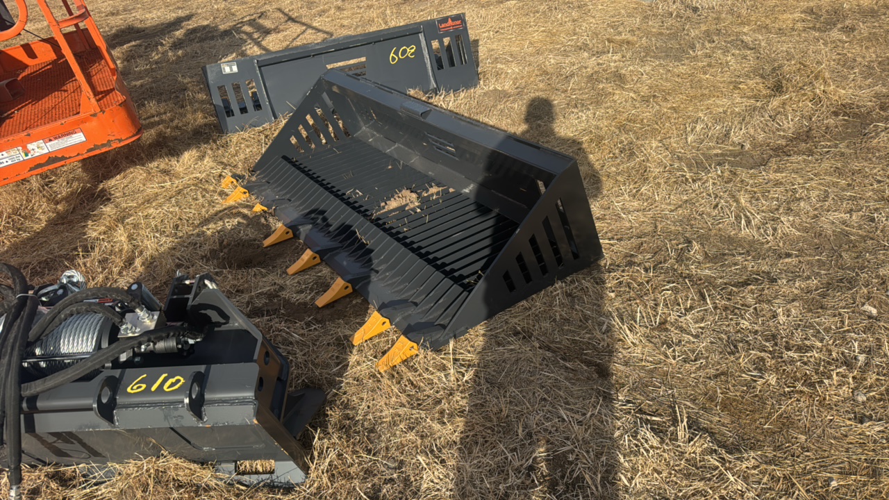 lot 609 image: Skid Steer Rock BucketLandhonor2025UnusedRB-14-78W
