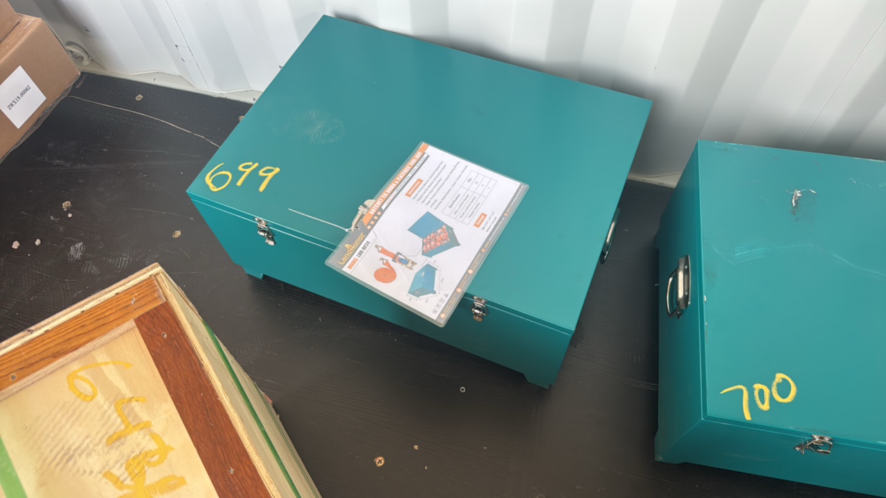 lot 699 image: Ratchet Tie Down & Flatpack Tool BoxLandhonor2025UnusedLHR-RF24