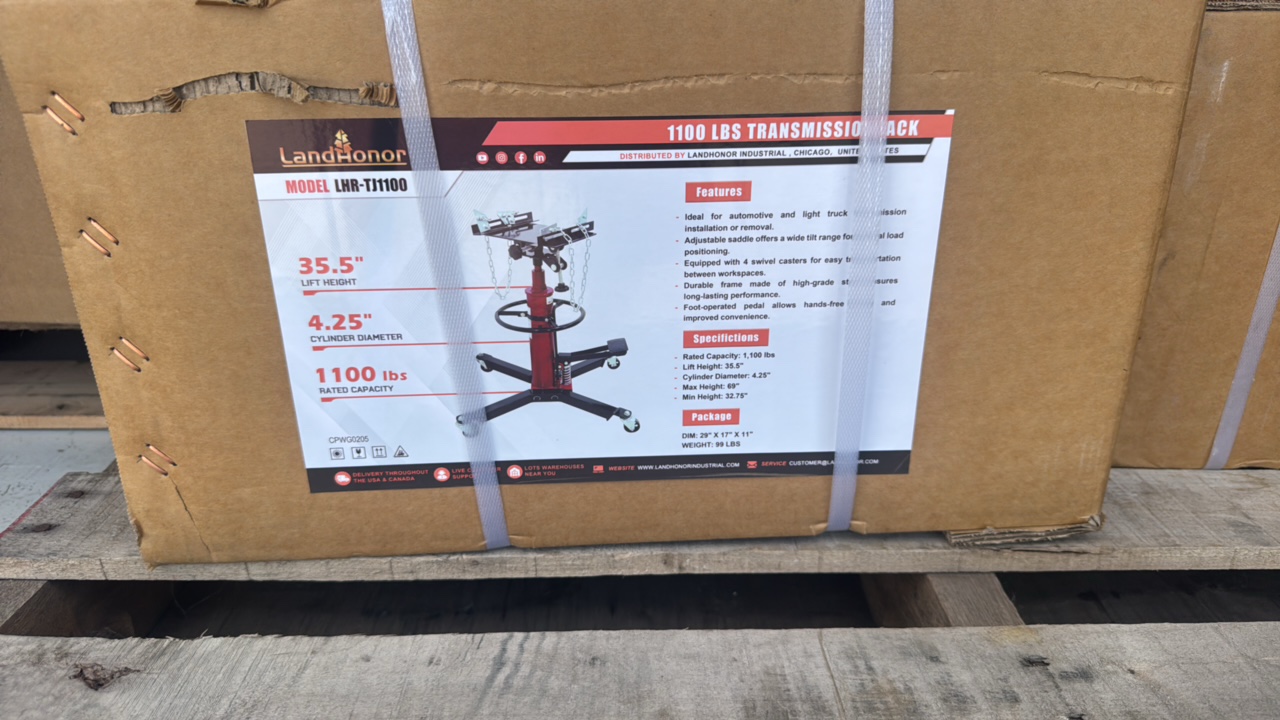 lot 711 image: 1100 Lbs  Transmission JackLandhonor2025UnusedLHR-TJ1100