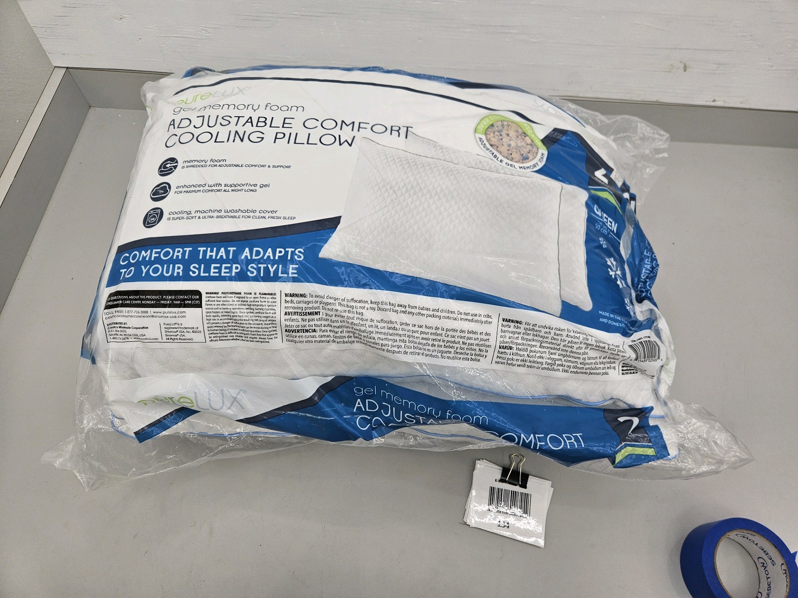 lot 134 image: Comfort Cooling Pillows 2pk