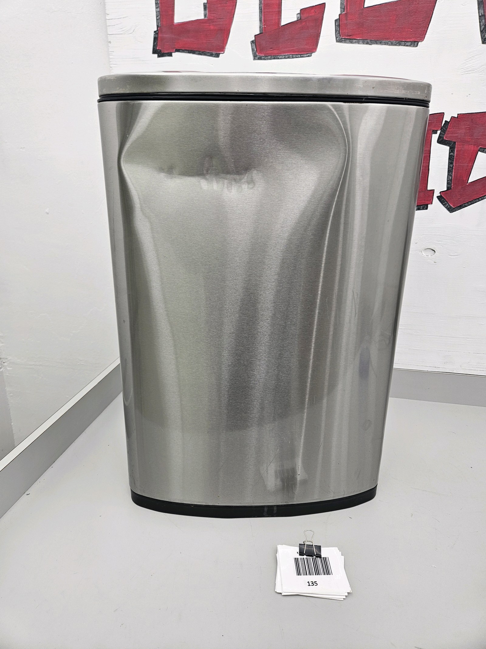 lot 135 image: Stainless Steel Automatic Bin