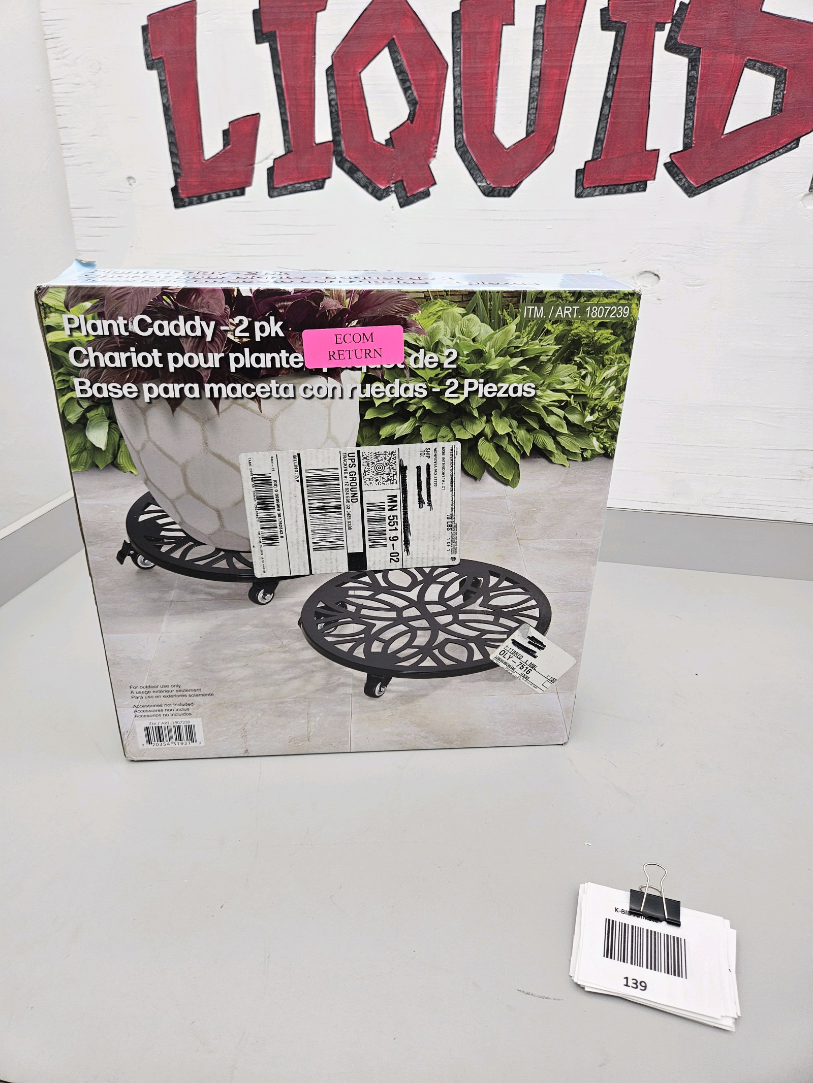 lot 139 image: Plant Caddy 2pk