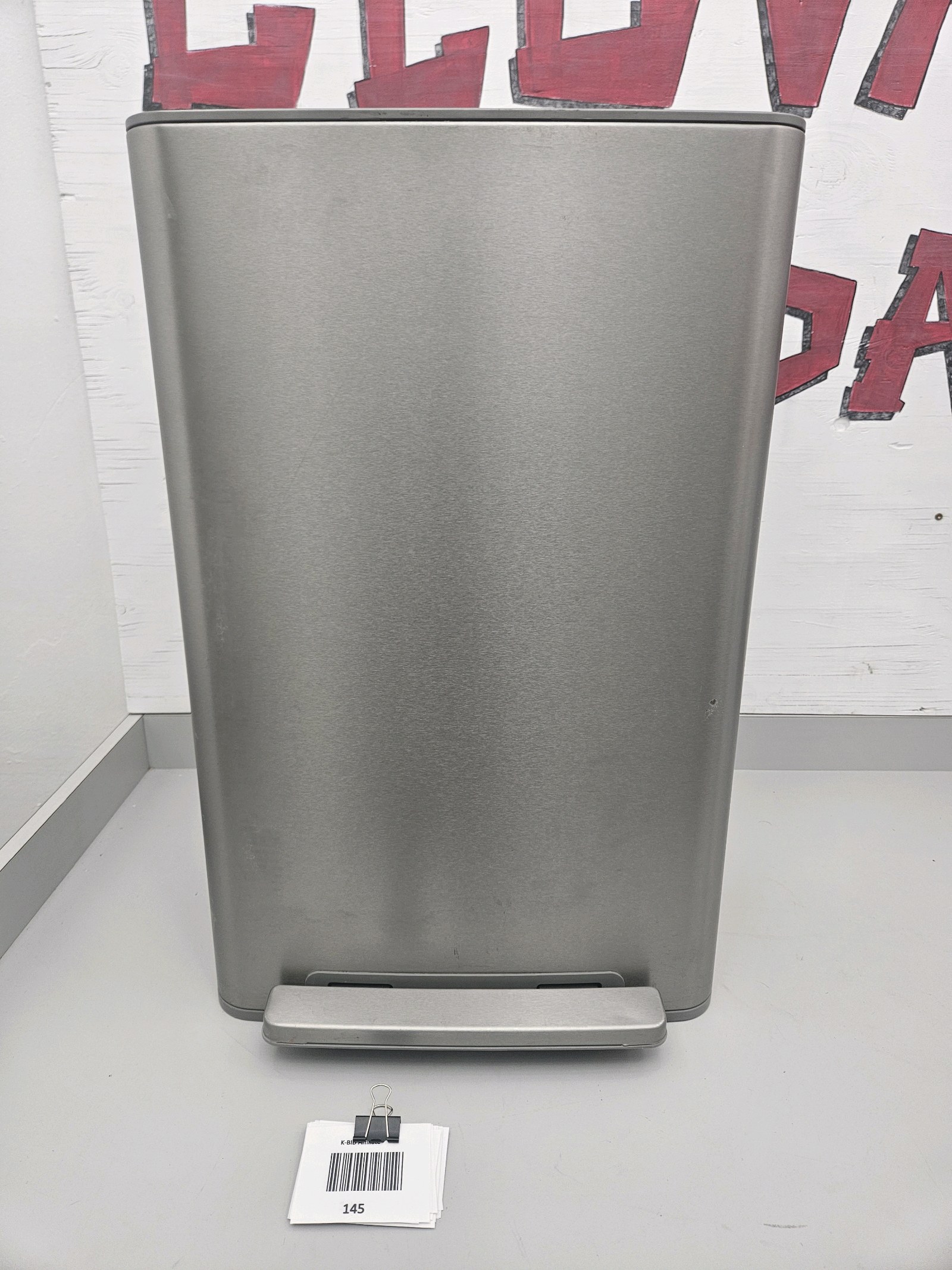 lot 145 image: Stainless Steel Step Bin