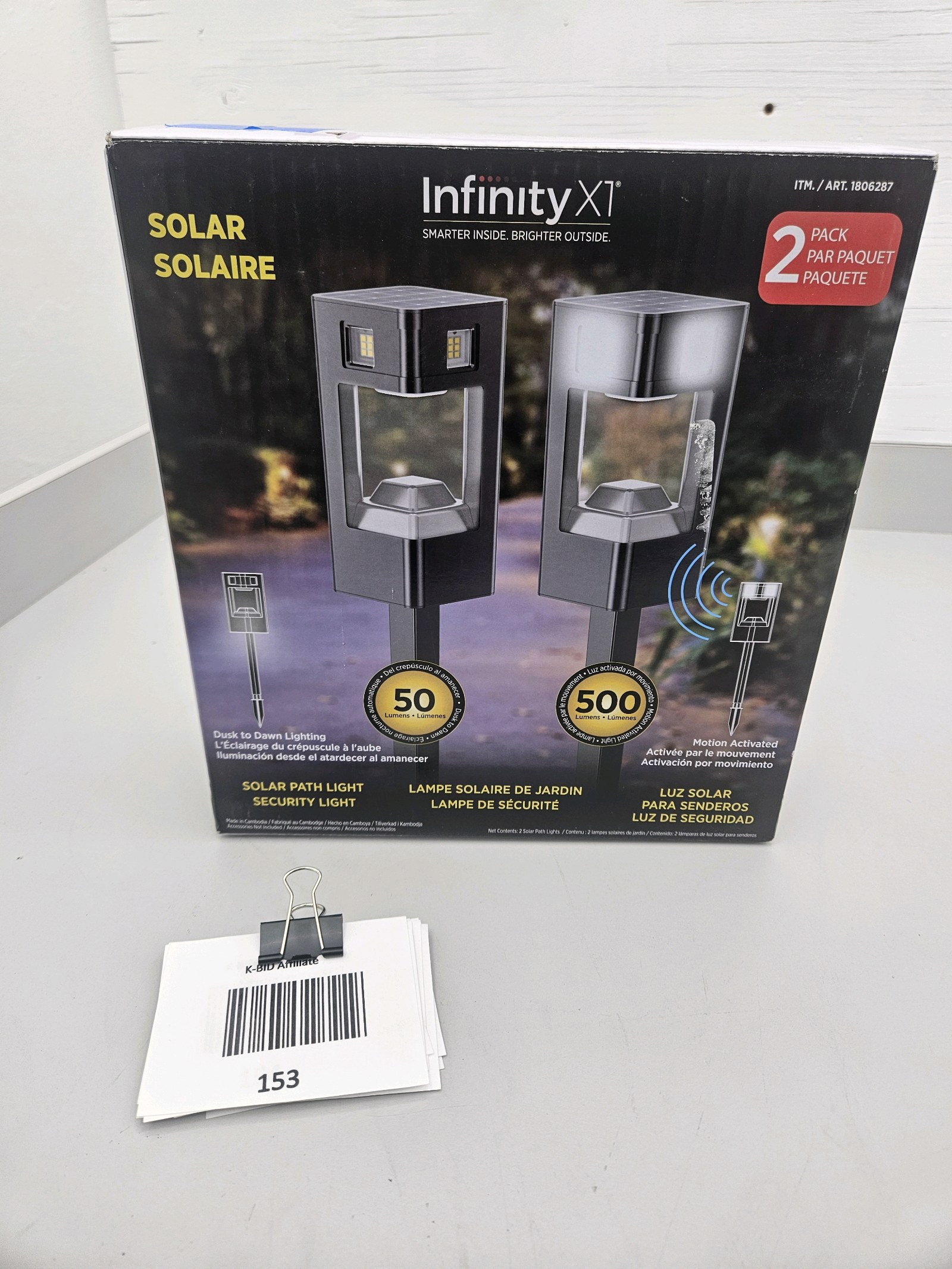 lot 153 image: Solar Powered Path Light