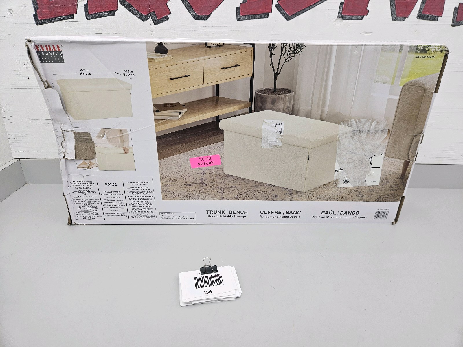 lot 156 image: Foldable Storage Trunk