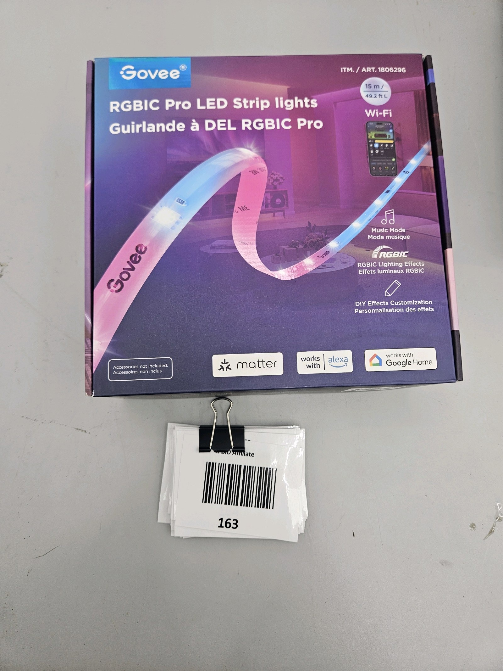 lot 163 image: Govee LED Strip Lights