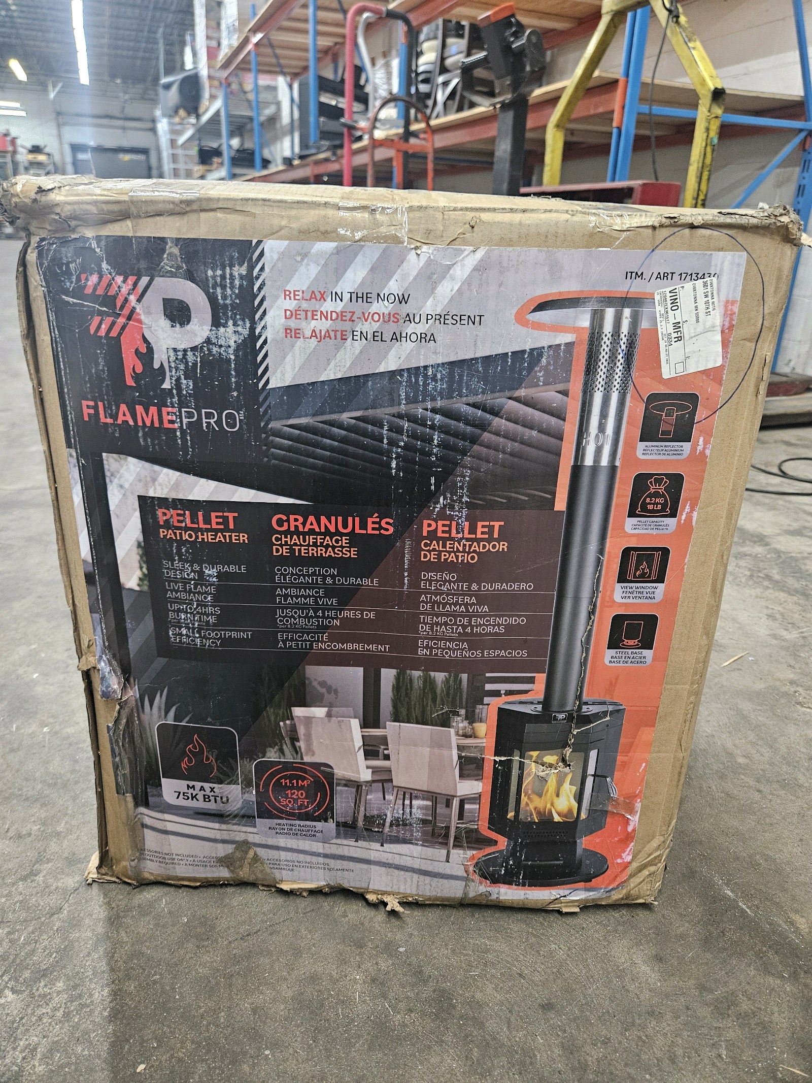 lot 165 image: Flame Pro Pellet Patio Heater