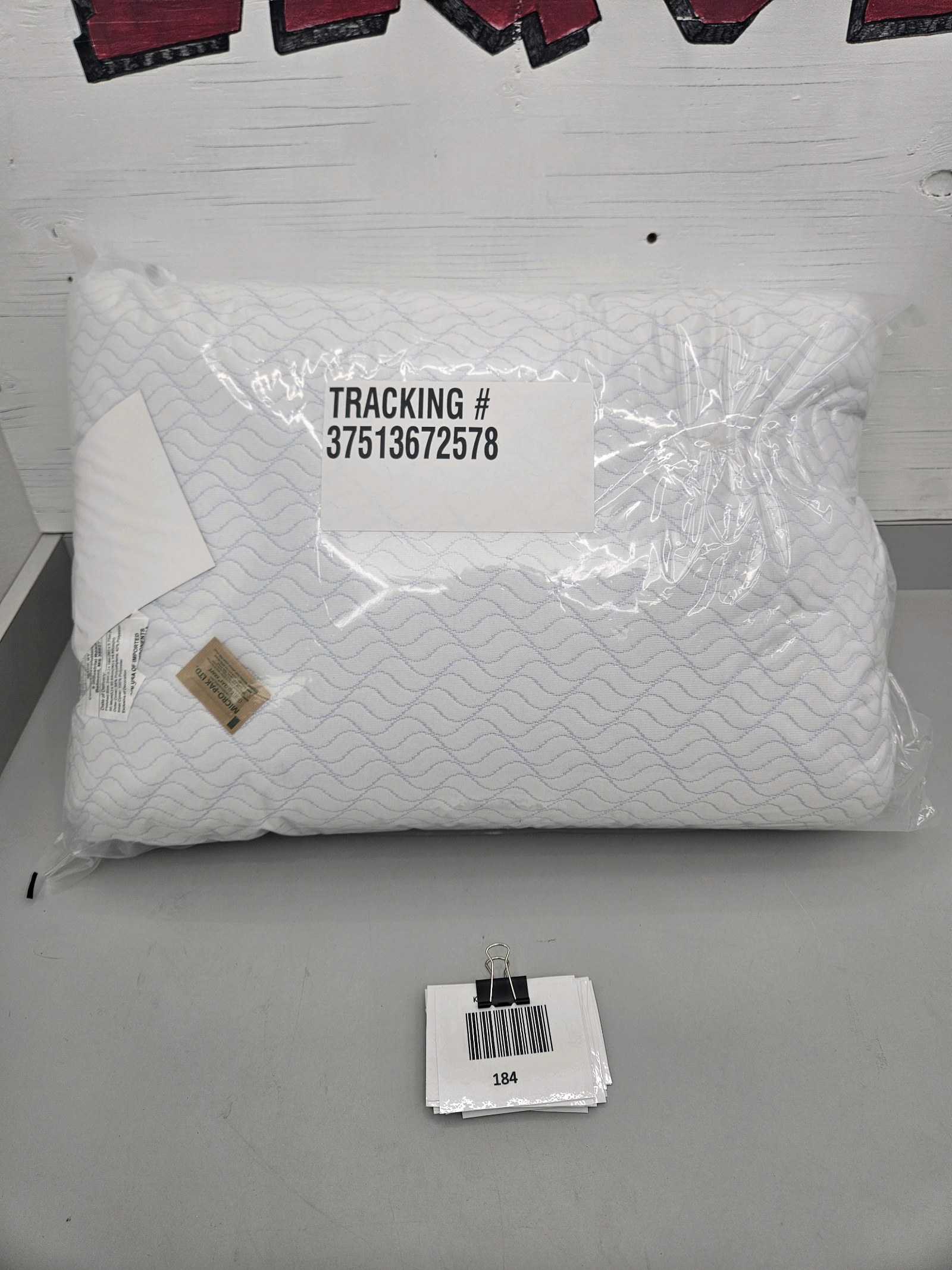 lot 184 image: Cooling Memory Foam Pillows 2pk