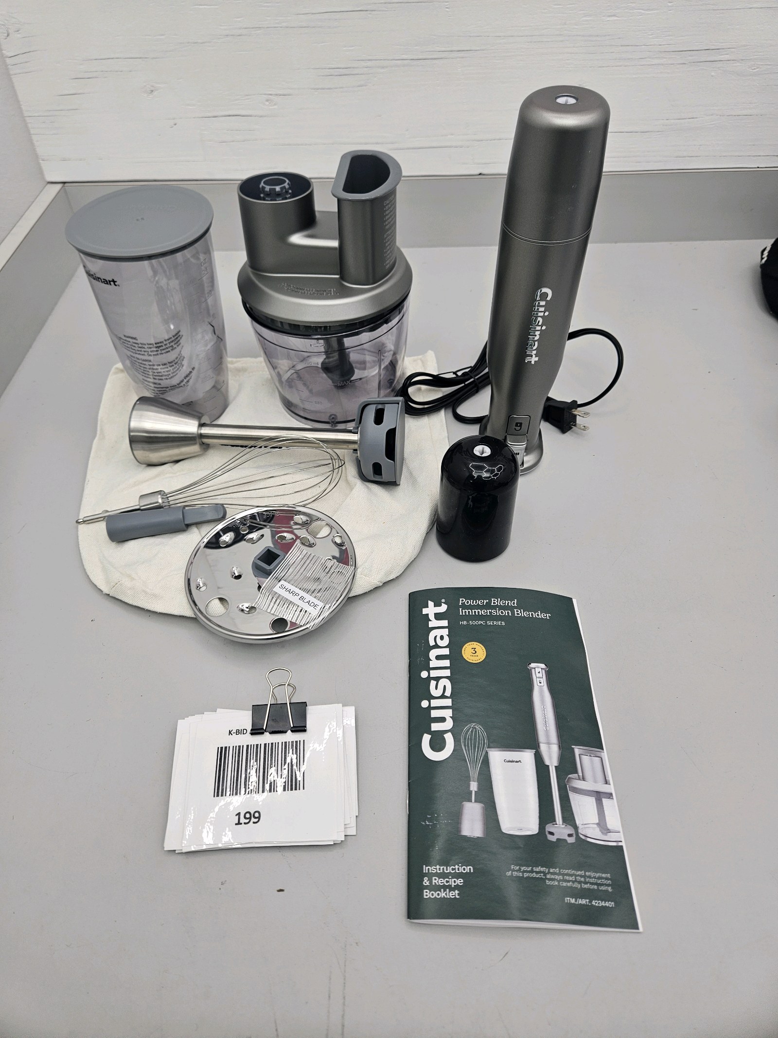 lot 199 image: Immulsion Blender & Food Processor Set