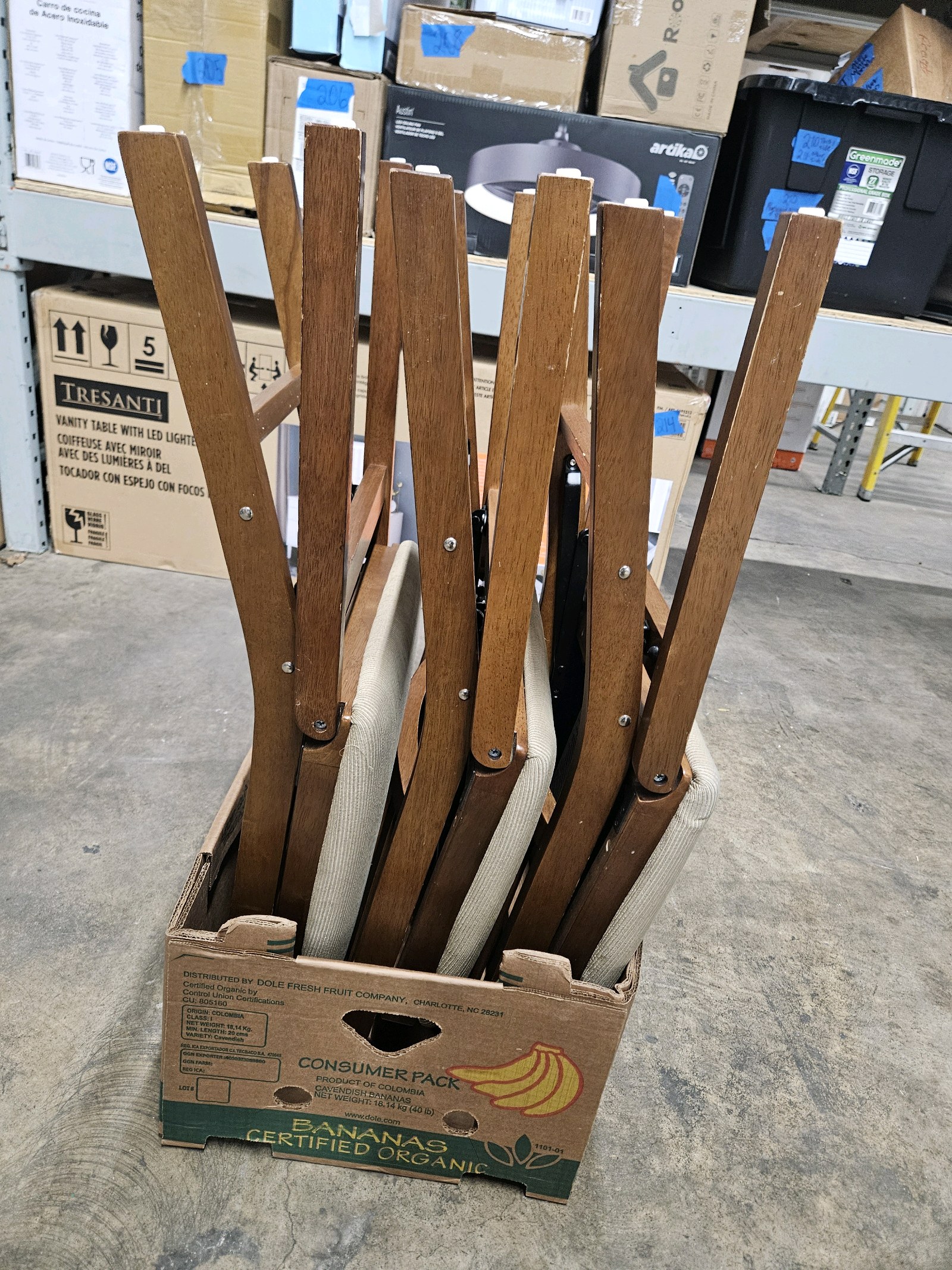 lot 232 image: 3pk Foldable Chair Set