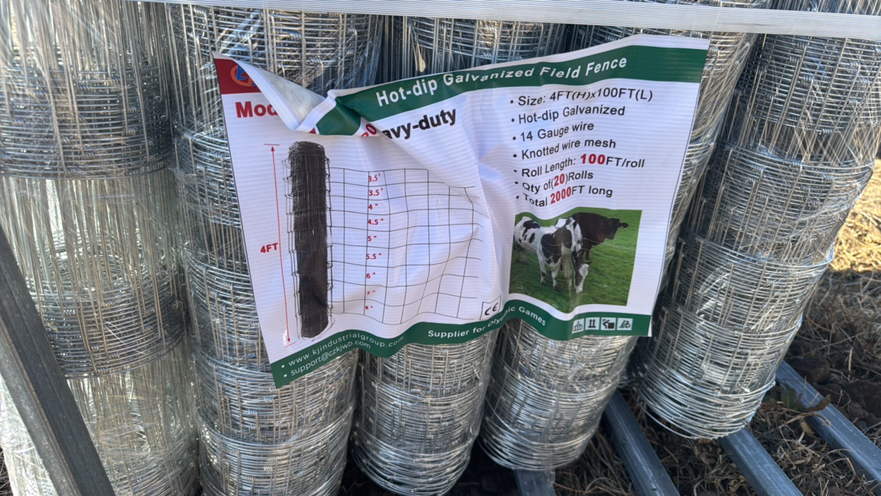 lot 224 image: 2025 K1230 Unused Hot-dip Galvanized Field Fence