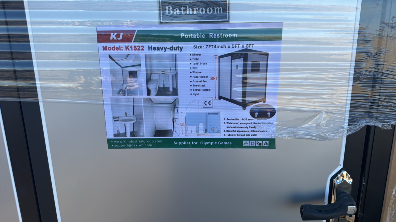 lot 243 image: 2025 K1522 Unused Portable Restroom