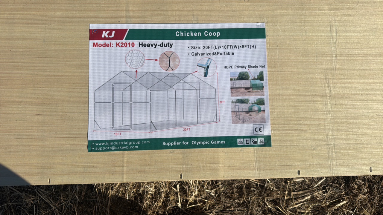 lot 262 image: 2025 K2010 Unused Chicken coop
