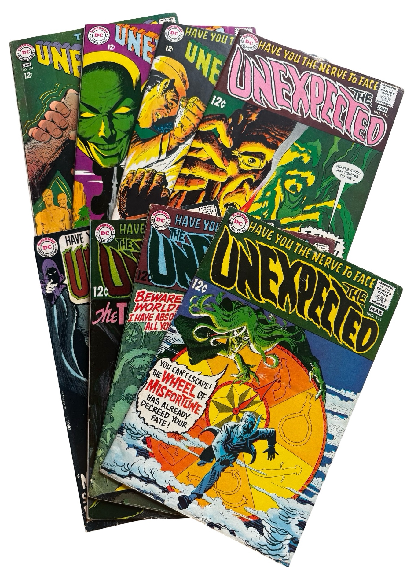 lot 103 image: The Unexpected - DC Comics - #104, #106, #108, #110 #111, #112, #113, #117