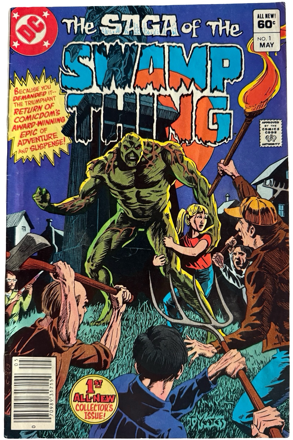 lot 17 image: 1982 The Saga of The Swamp Thing # 1 - DC Comics