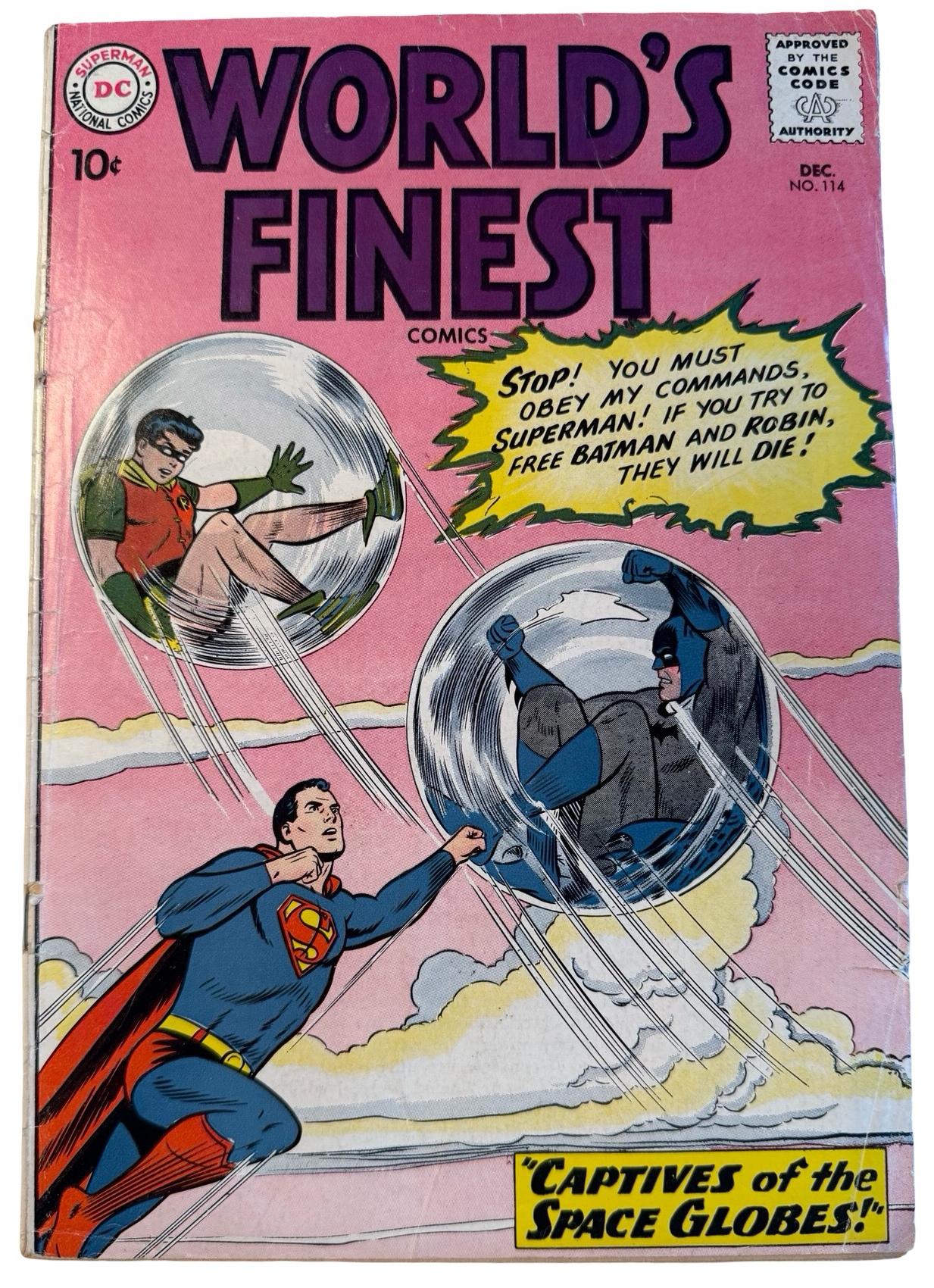 lot 18 image: 1960 Worlds Finest #114 - DC Comics