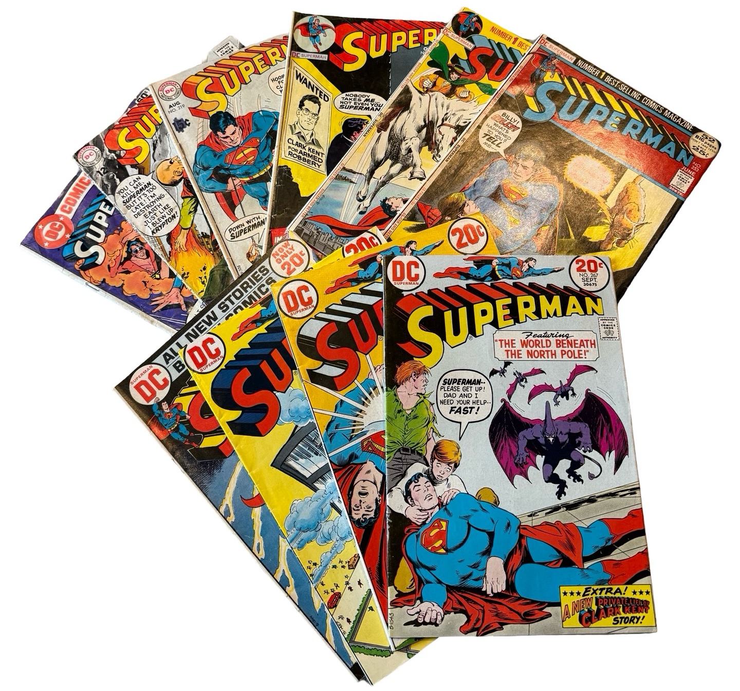 lot 34 image: Superman - DC COMICS #39, #205, #219, #230,  #249, #253, #254, #262, #264, #267