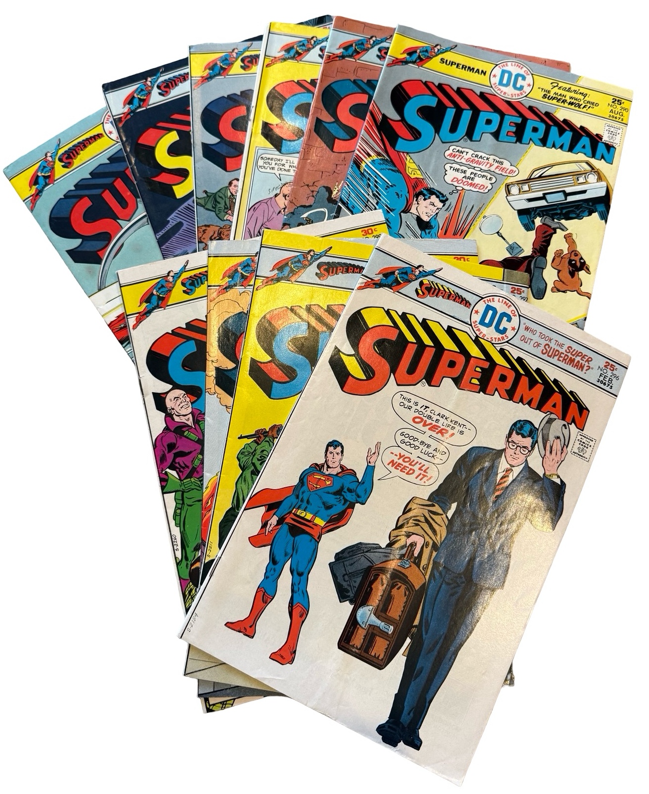 lot 37 image: Superman - Collection of 10 DC Comics - #290, #291,#292, #293, #294, #295, #296, #297, #298, #299