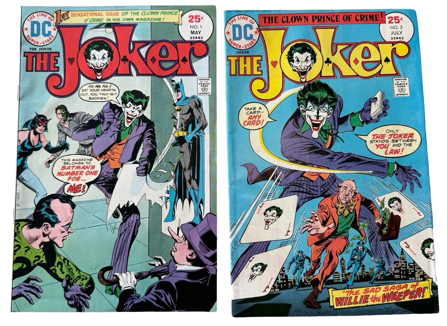 lot 46 image: 1975 The Joker #1 & #2 - DC Comics
