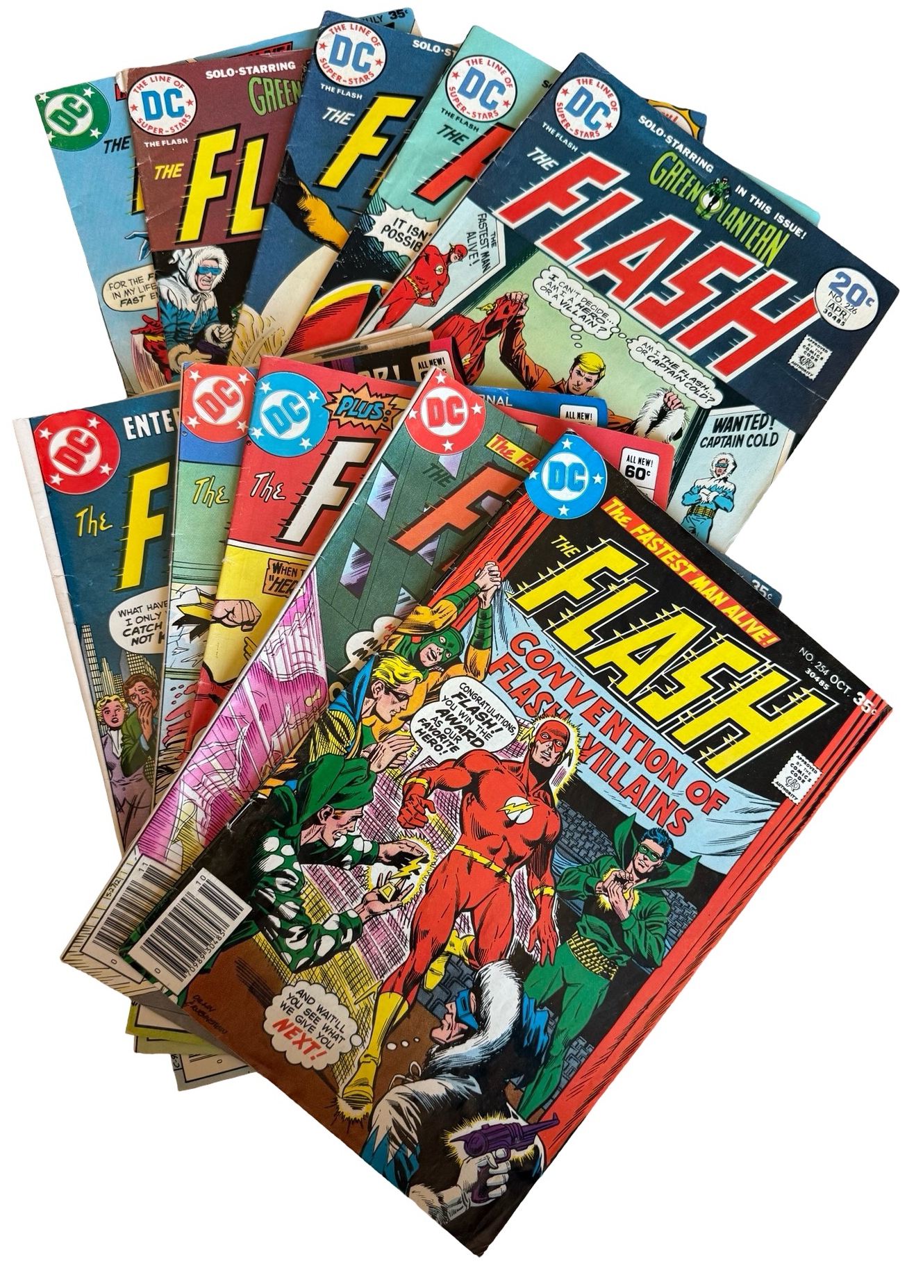 lot 49 image: The Flash - Collection of 10 DC Comics - #226, #227, #228, #234, #251, #254, #255, #308, #309, #314