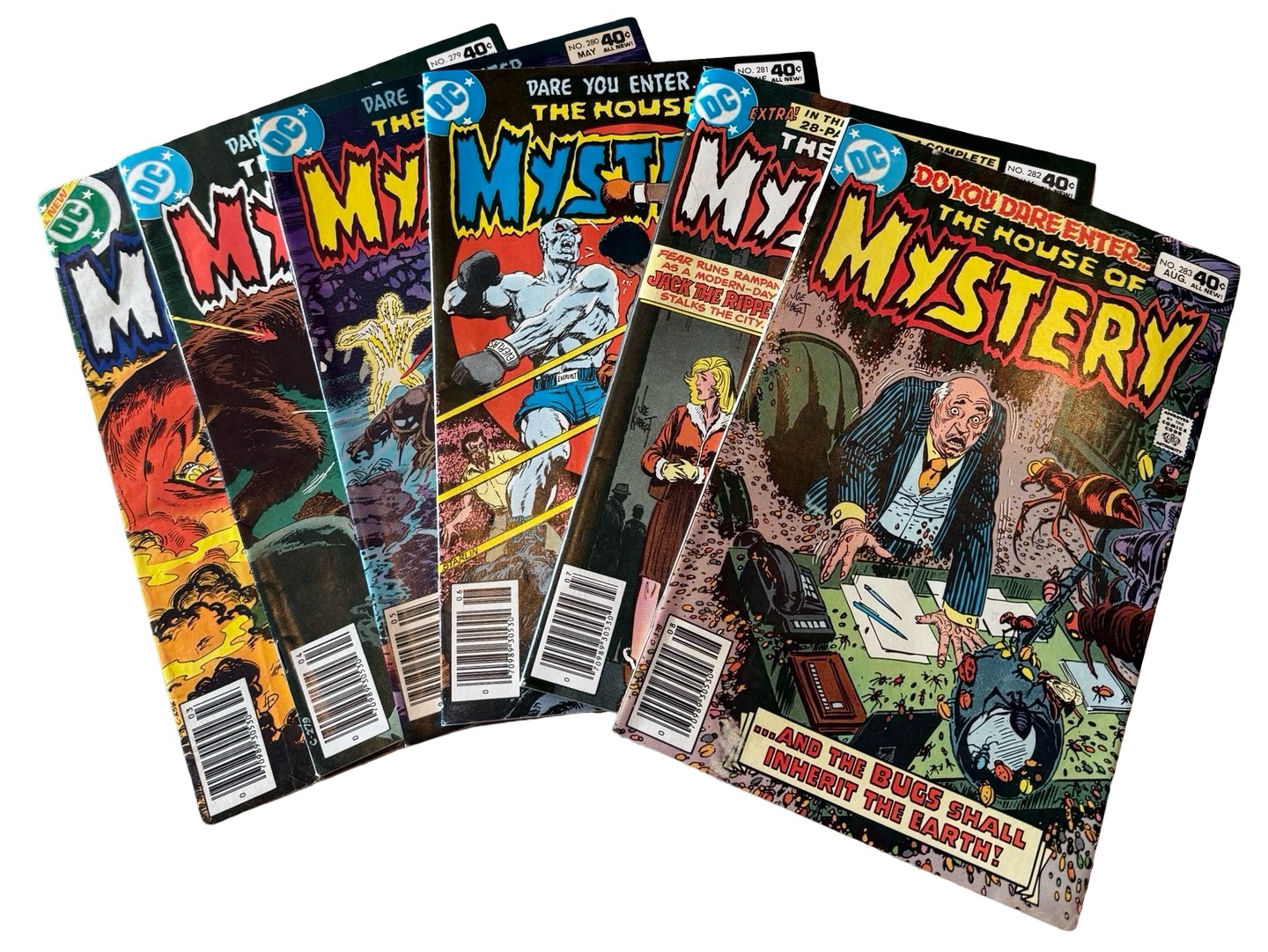 lot 53 image: The House of Mystery - Collection of 6 DC Comics - #266, #279, #280, #281, #282, #283
