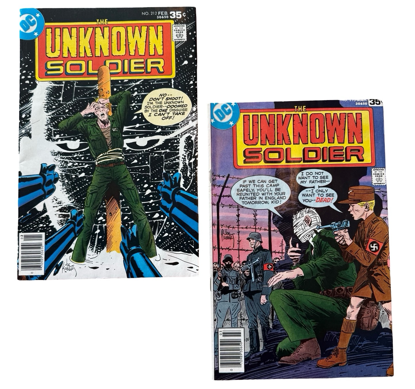 lot 57 image: The Unknown Soldier - DC Comics - #212, #213