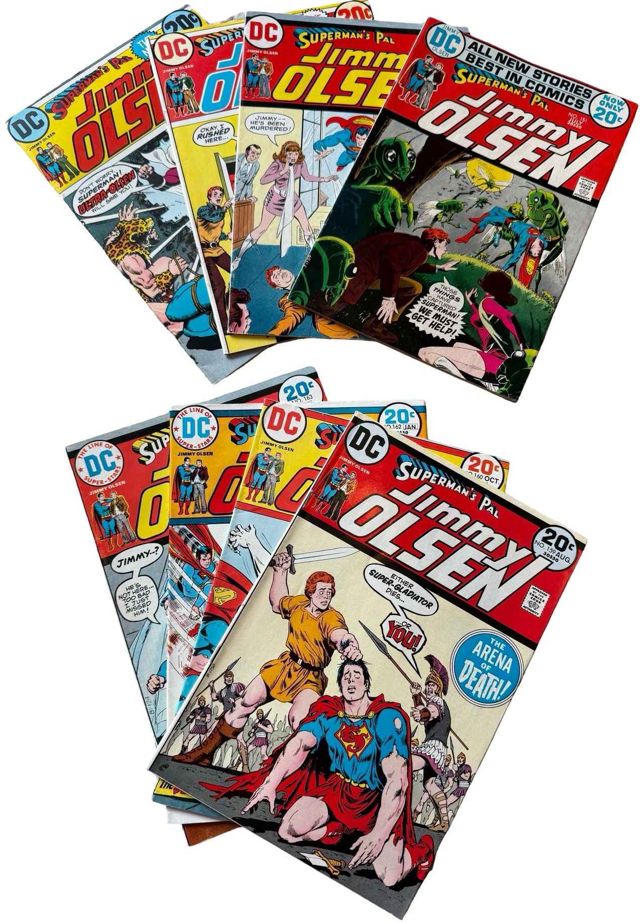 lot 63 image: Supermans Pal JIMMY OLSEN - DC COMICS - #151, #153, #157, #158, #159, #160, #162, #163