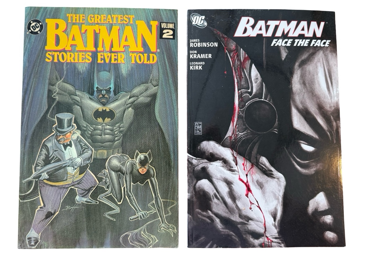 lot 67 image: The Greatest Batman Stories Ever Told & Batman Face to Face Books