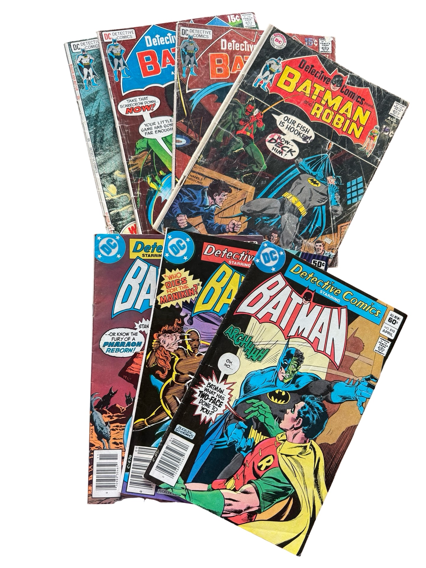 lot 69 image: Detective Comics Batman - DC Comics #390, #404, #413, #414, #506, #508, #513