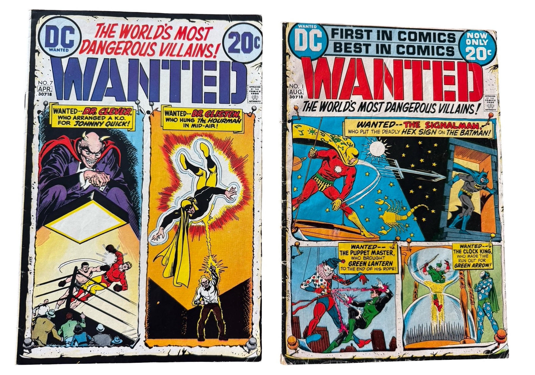 lot 74 image: Wanted The Worlds Most Dangerous Villains #1 & #2