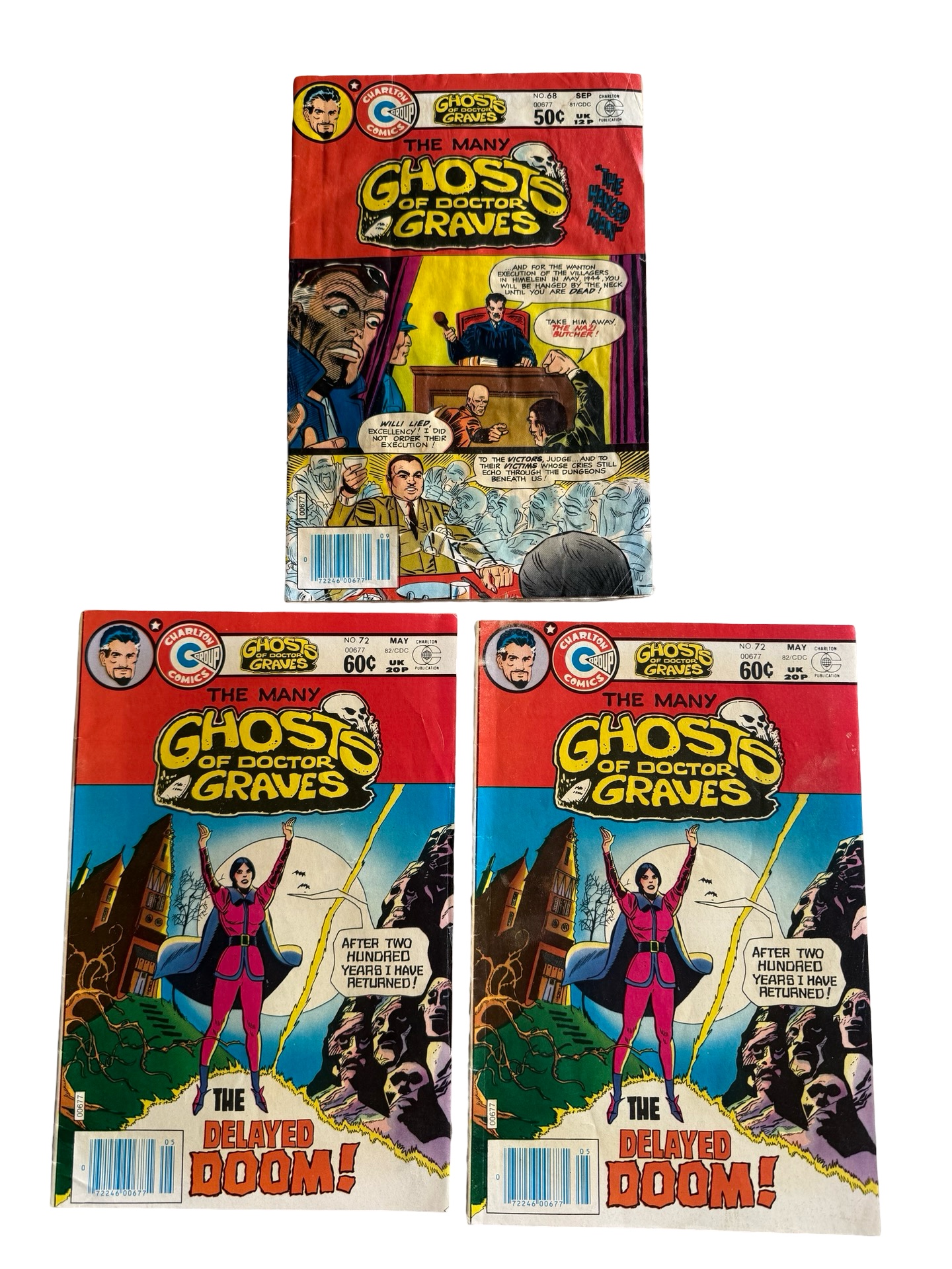 lot 88 image: The Many Ghosts of Doctor Graves - Charlton Comics - #68 & (2) #72