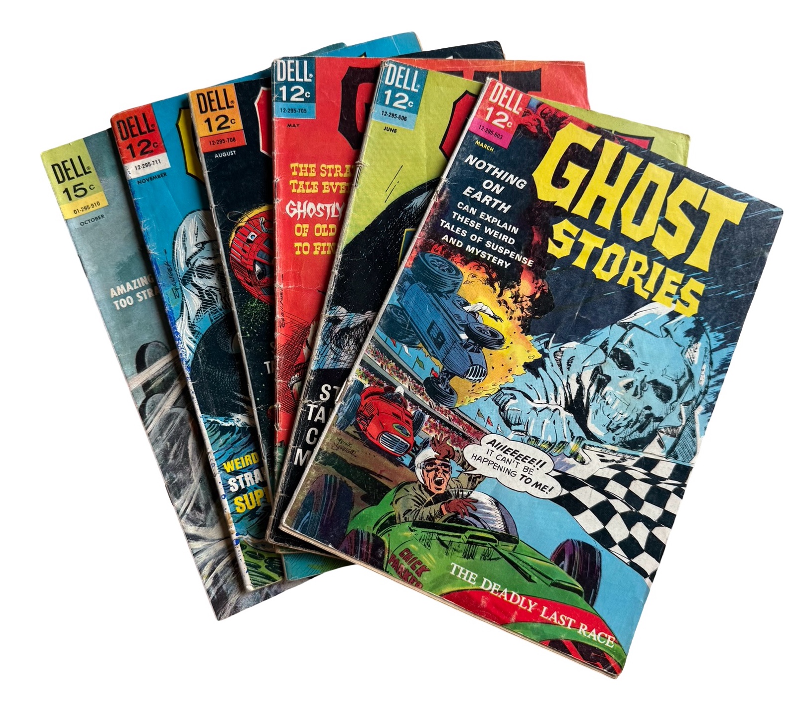 lot 89 image: Ghost Stories - Dell Publishing - #13, #14, #18, #19, #20, #22