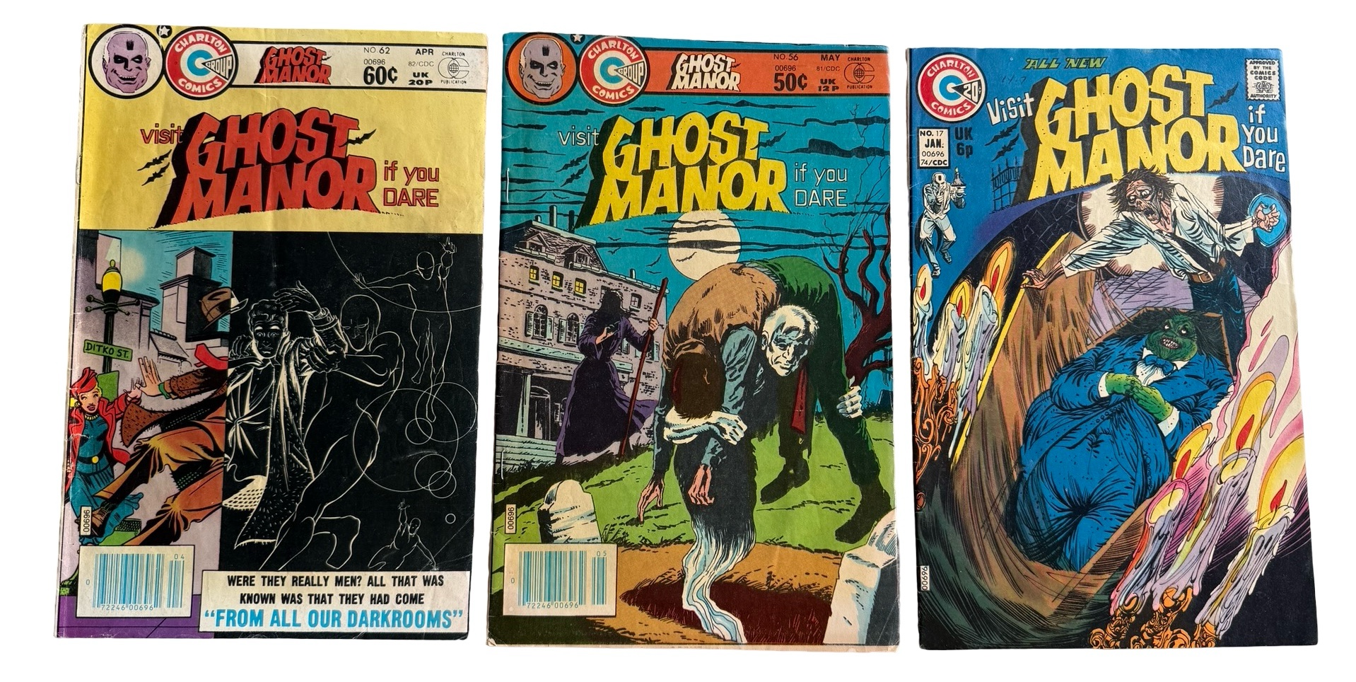 lot 90 image: Ghost Manor - Charlton Comics - #17, #56, #62