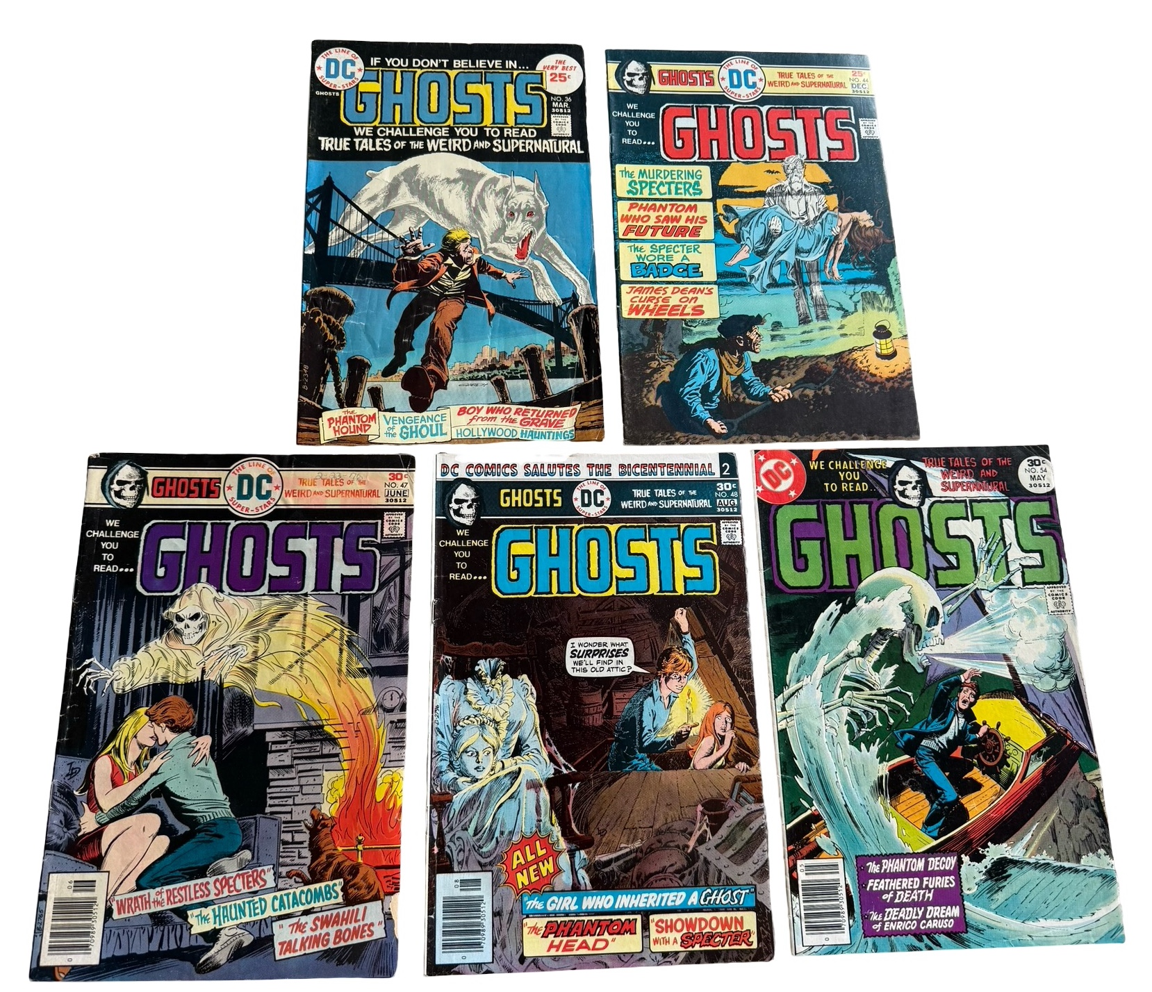 lot 94 image: Ghosts - DC Comics - #36, #44, #47, #48, #54