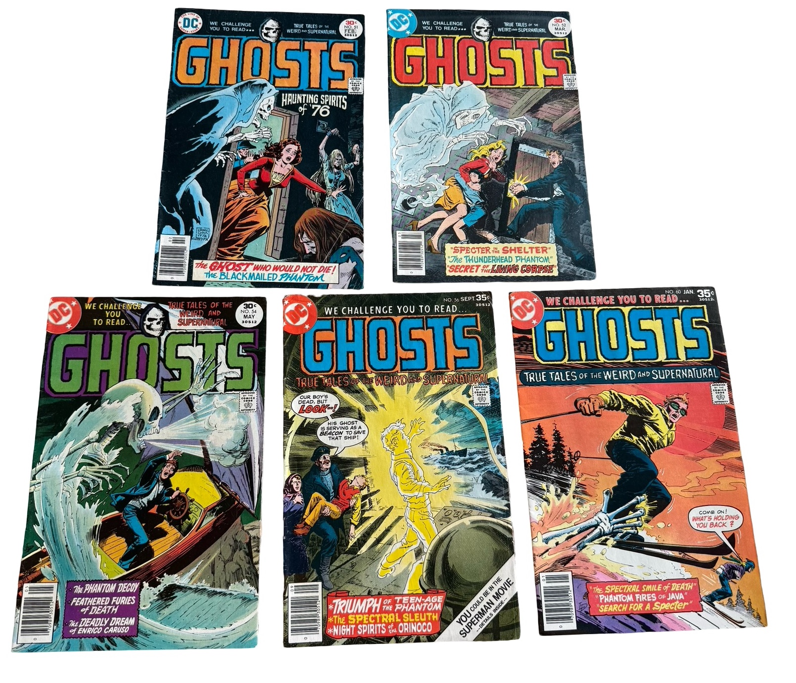 lot 95 image: Ghosts - DC Comics - #51, #52, #54, #56, #60
