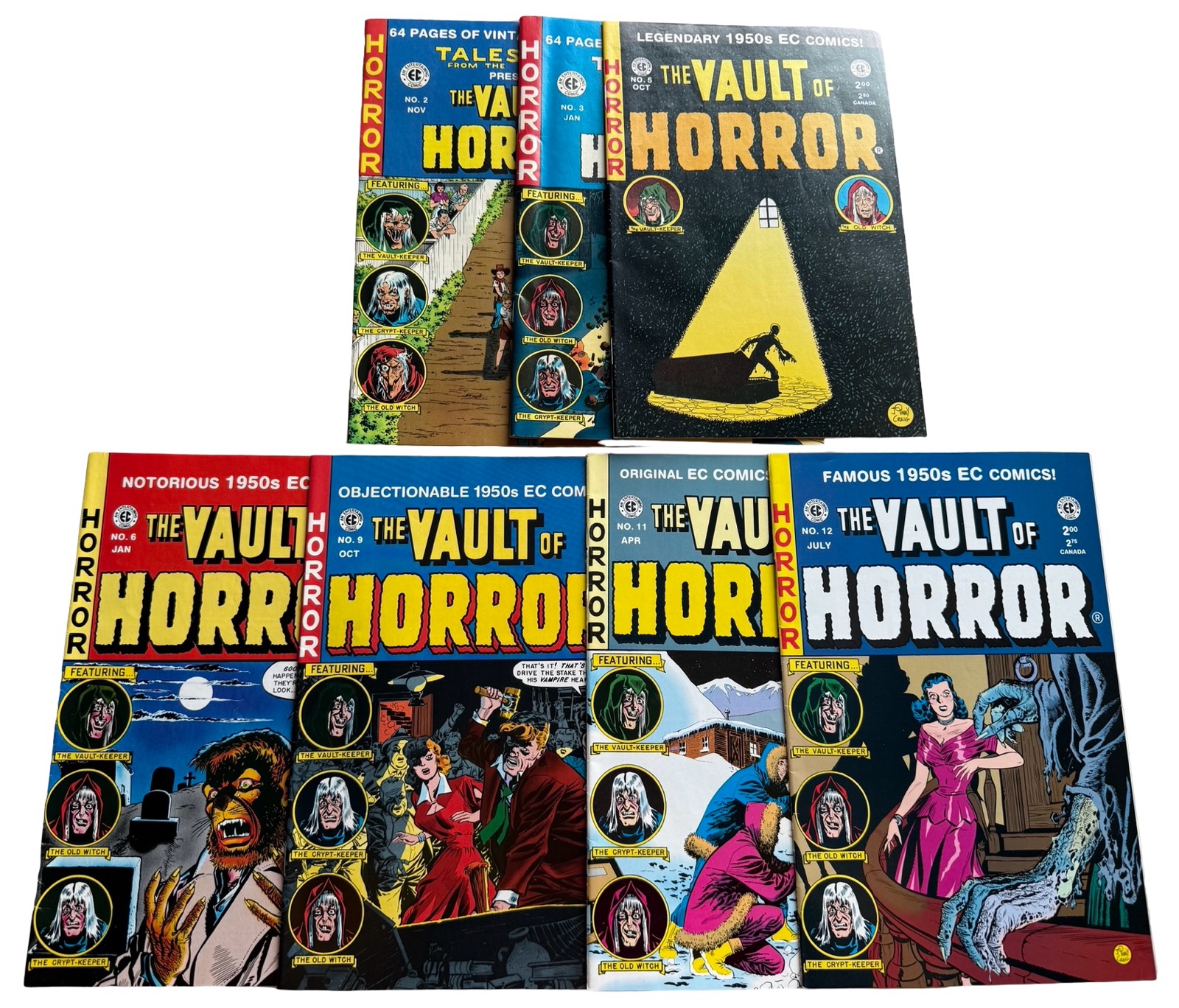 lot 97 image: The Vault of Horror - #2, #3, #5, #6, #9, #11, #12