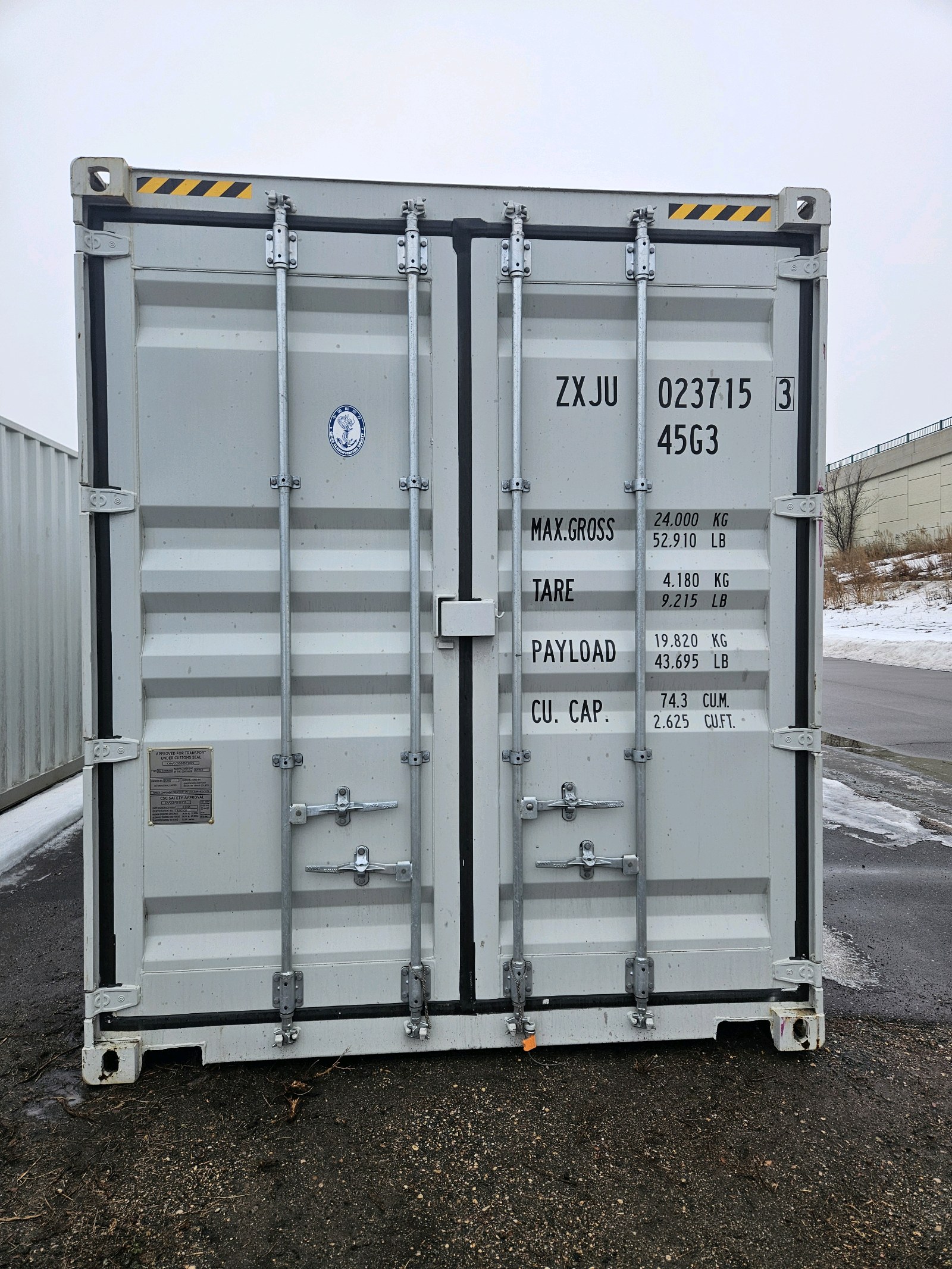 40' High Cube Multi-Door Container ZXJU 023715 45G3