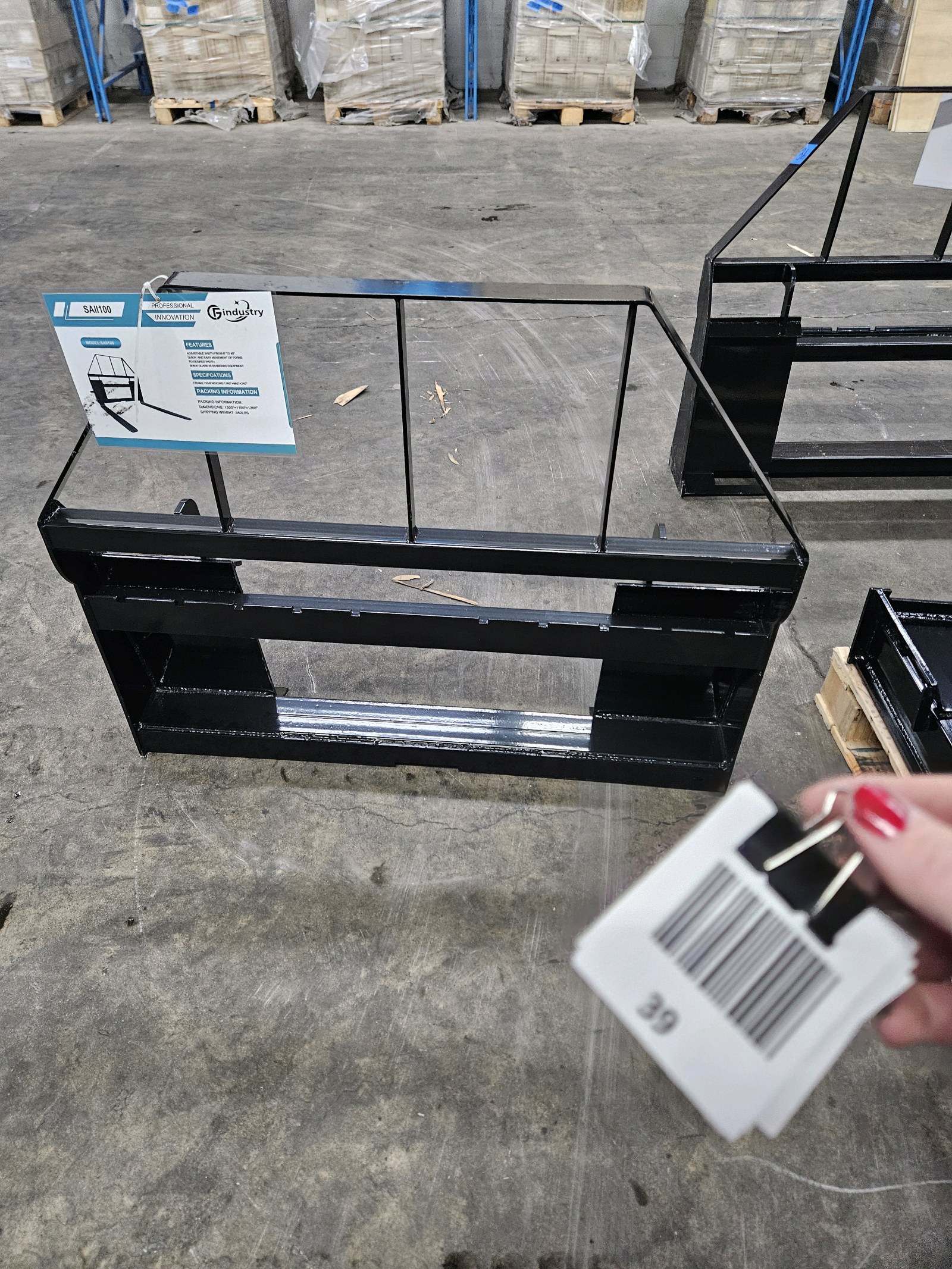 lot 39 image: Skid Steer Fork Set